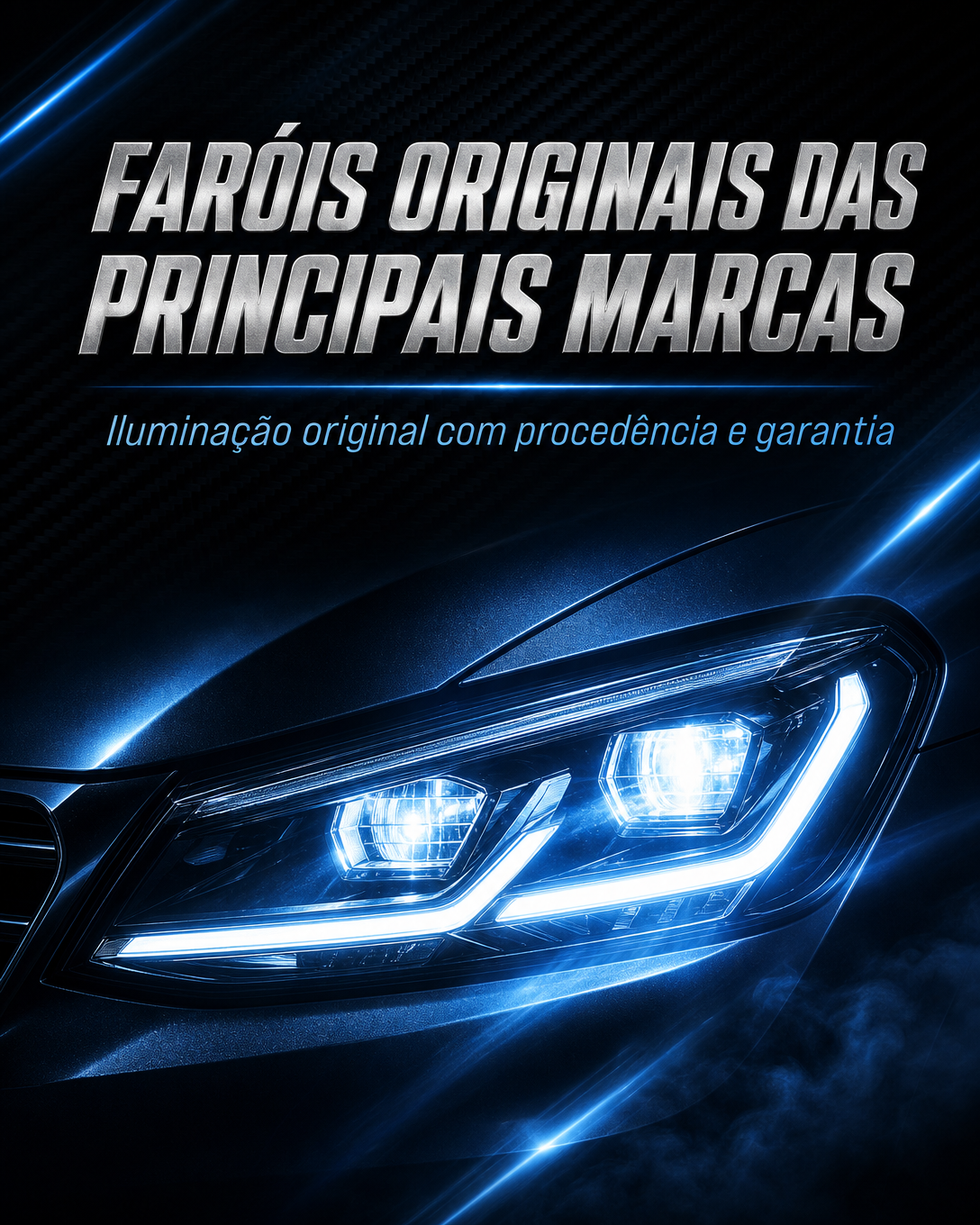 Faróis originais das principais marcas