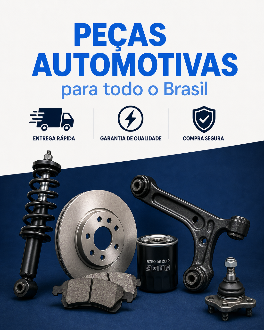 Peças automotivas para todo o Brasil